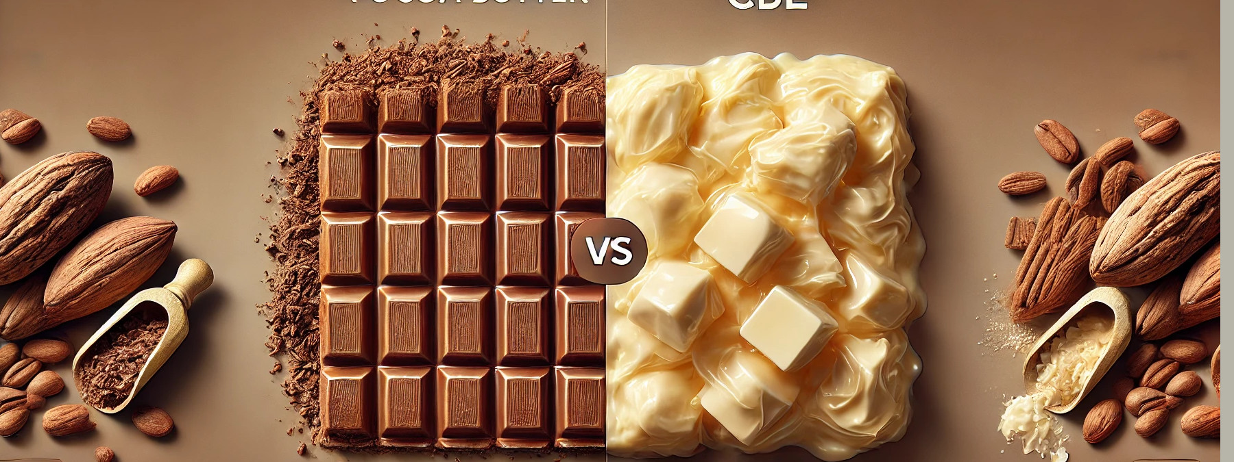 comparing cocoa butter and cocoa butter equivalent (CBE)